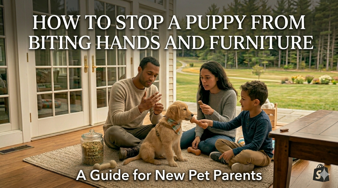 How to Stop a Puppy From Biting Hands and Furniture