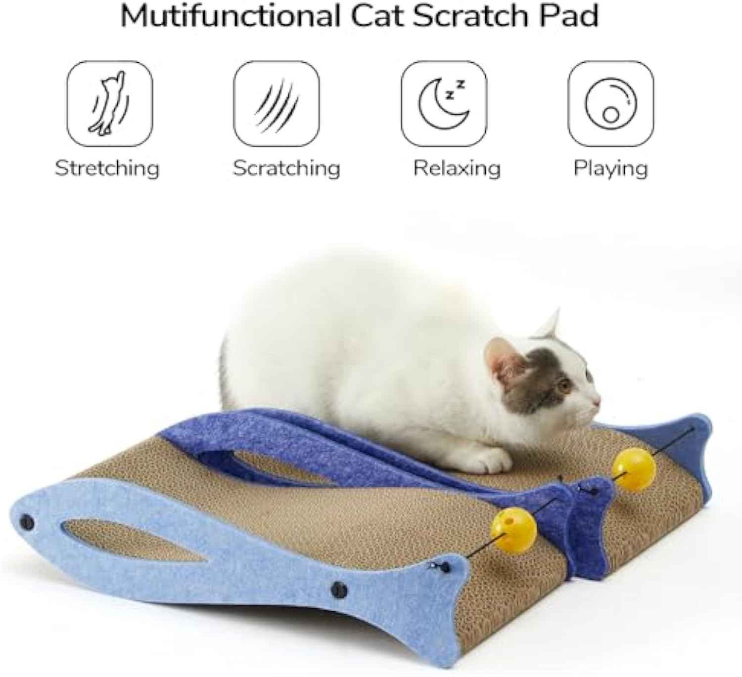 Adorable Fish Cat Scratcher Your Kitty Will Love!