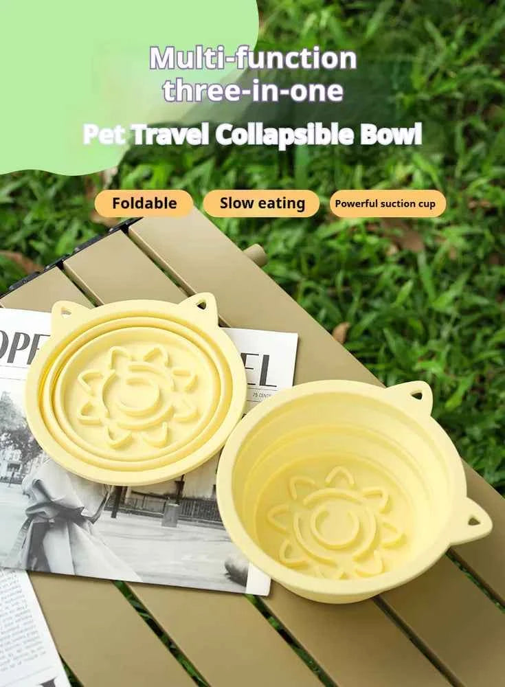 3-in-1 Collapsible Pet Bowl – Adventures Made Easy!