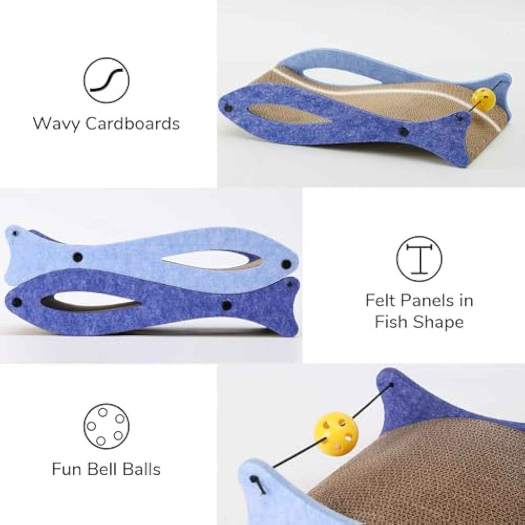 Adorable Fish Cat Scratcher Your Kitty Will Love!