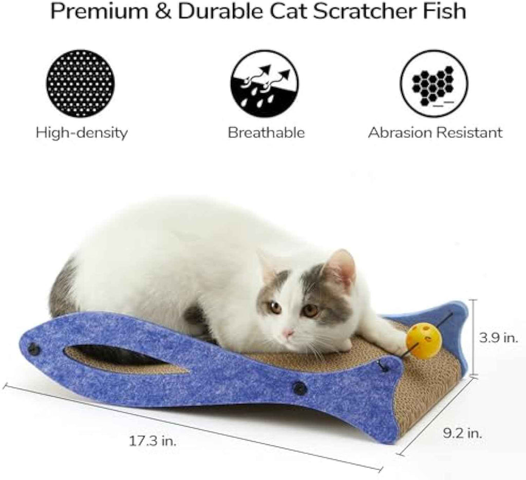 Adorable Fish Cat Scratcher Your Kitty Will Love!