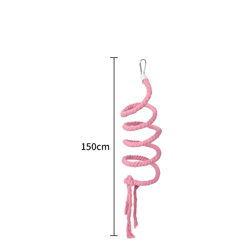 Colorful Bendable Bird Rope Perch – Fun For Feathered Friends!