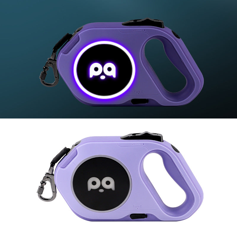 Light Up Night Walks – LED Retractable Dog Leash!