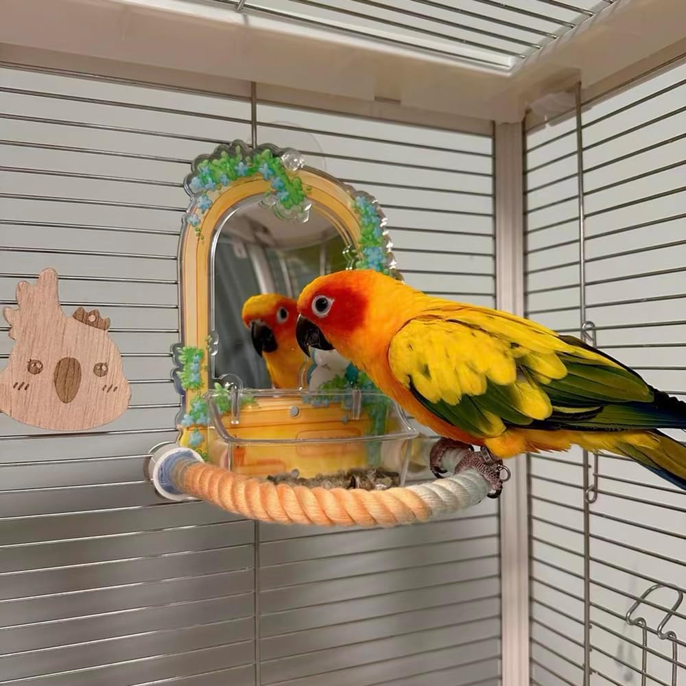 Colorful Bendable Bird Rope Perch – Fun For Feathered Friends!