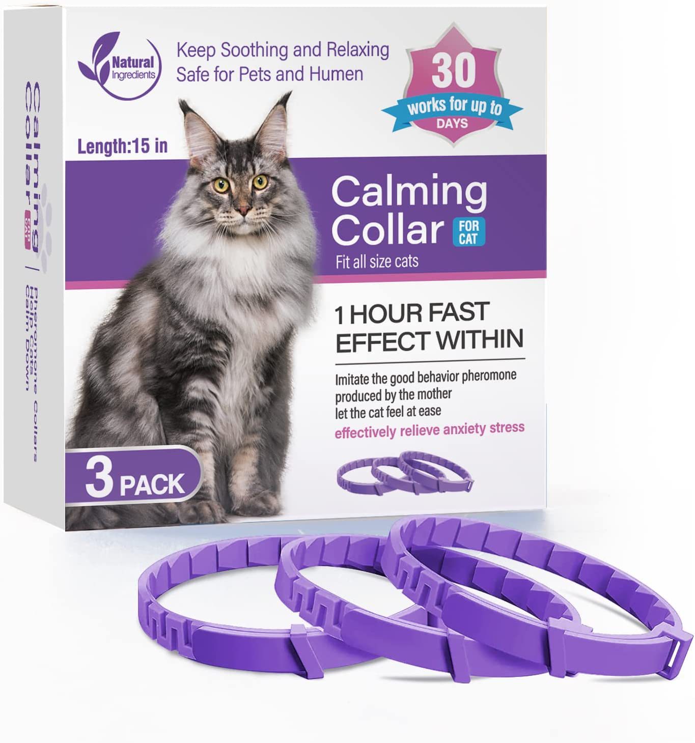 Calm Your Anxious Pet Instantly – Soothing Calming Collar!