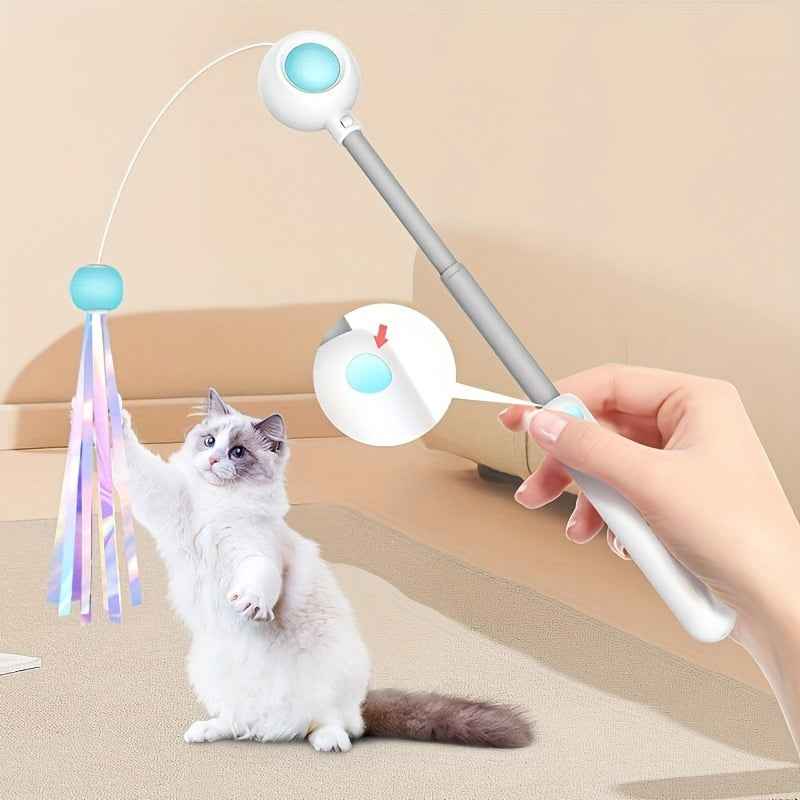 Retractable Cat Wand – Endless Fun For Happy Kitties!