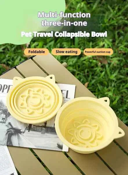 3-in-1 Collapsible Pet Bowl – Adventures Made Easy!