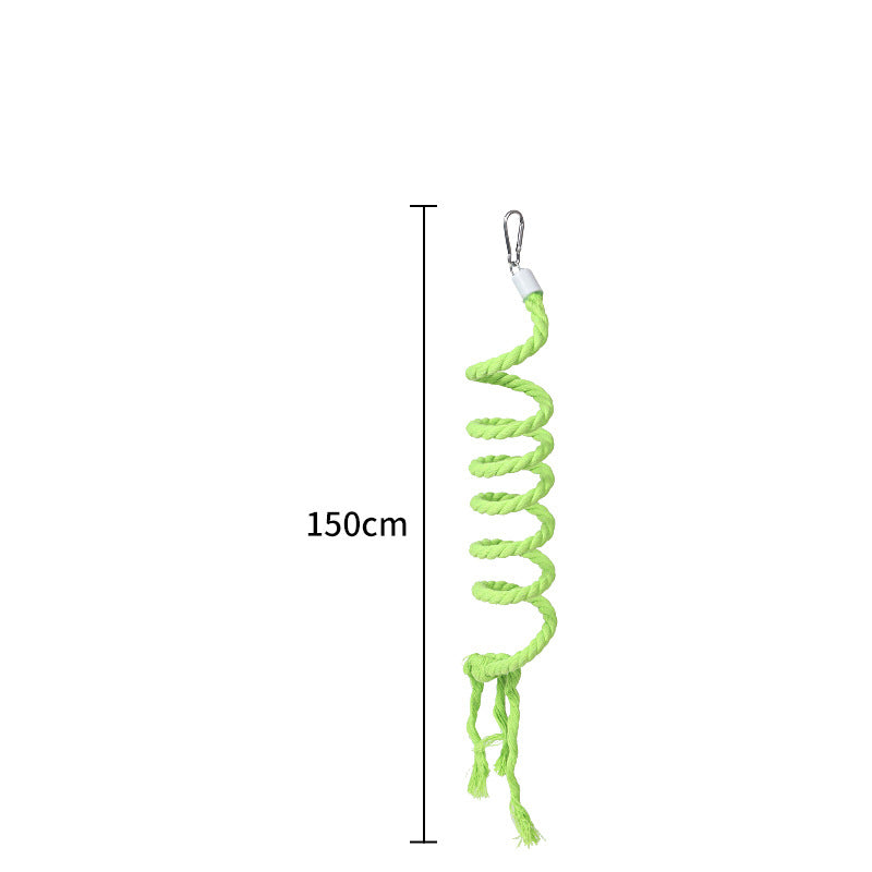 Colorful Bendable Bird Rope Perch – Fun For Feathered Friends!