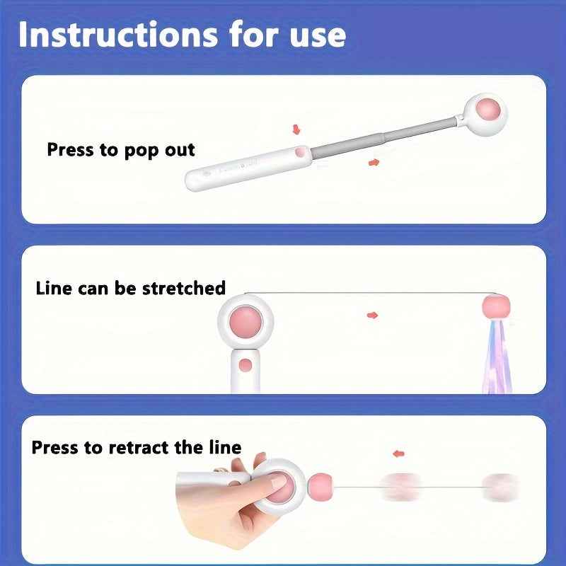 Retractable Cat Wand – Endless Fun For Happy Kitties!